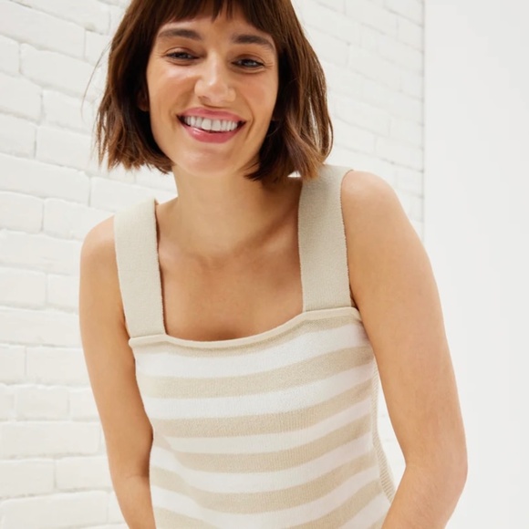 🍹 Weekend Apéritif Tank | UpWest | Neutral Stripe | NWT (Size S) - Picture 5 of 8